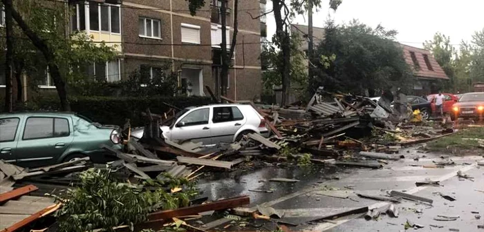 Timişoara în imagini după furtuna de duminică FOTO Facebook/Info Trafic jud. Timiş