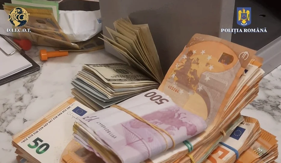 Fabuloase sume de bani au fost găsite la percheziții FOTO DIICOT