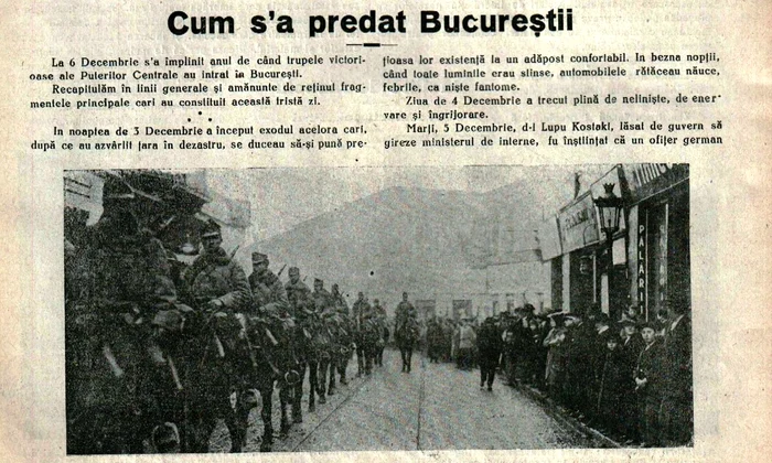 Intrarea trupelor germane în București din perspectiva Ocupantului (© cristoiublog.ro)