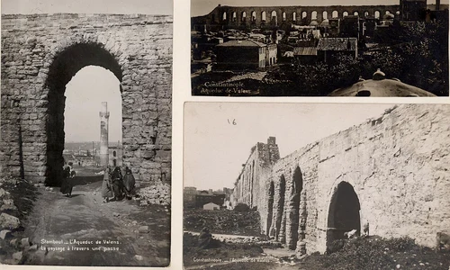 Apeductul lui Valens în fotografii de epocă (© Flickr / Salt Research) 