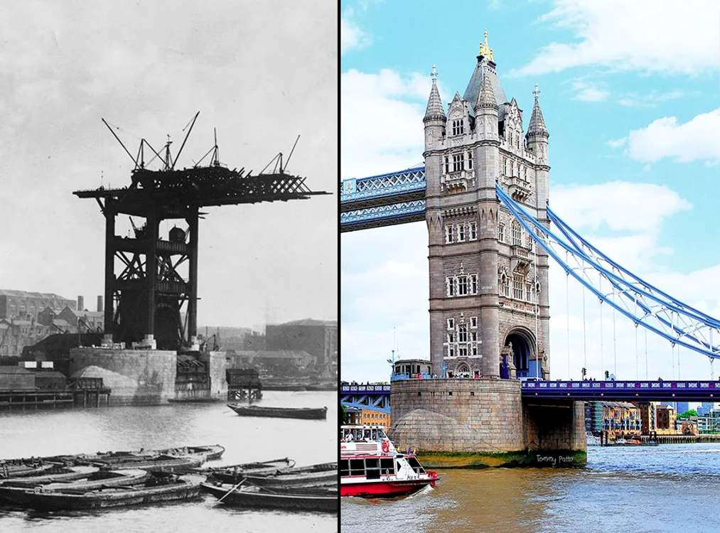Tower Bridge (Londra): 1888 vs prezent