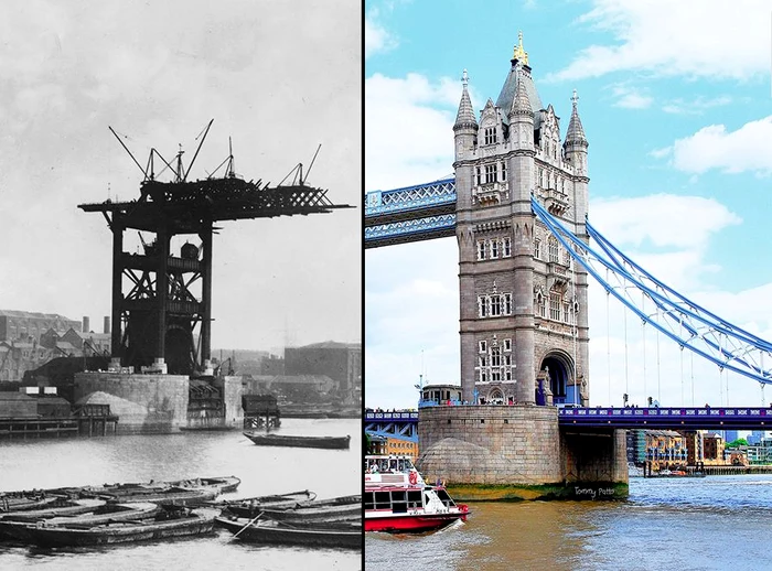 Tower Bridge (Londra): 1888 vs prezent