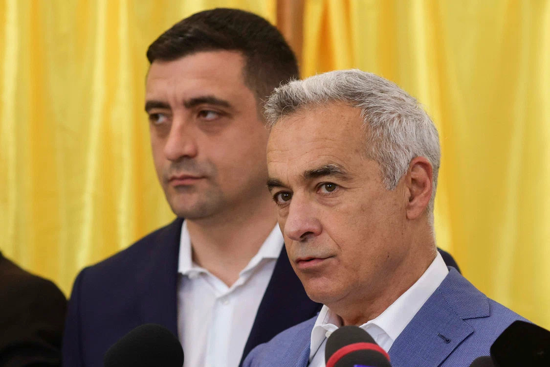 George Simion și Călin Georgescu FOTO: Inquam Photos