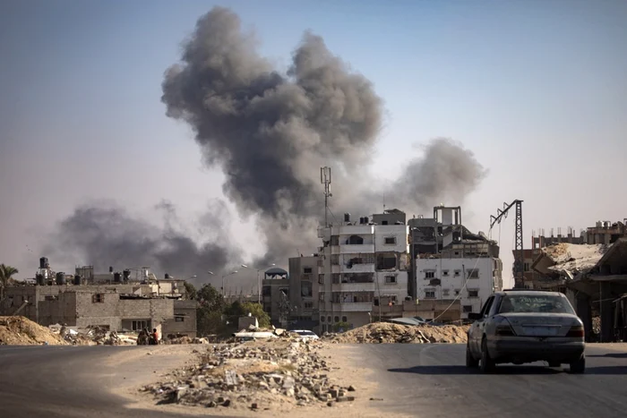 Bombardament israelian în Khan Younis FOTO EPA-EFE