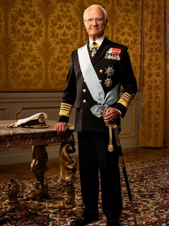 Regele Carl al XVI lea Gustaf al Suediei, portret regal 2026, Casa Regală a Suediei jpg