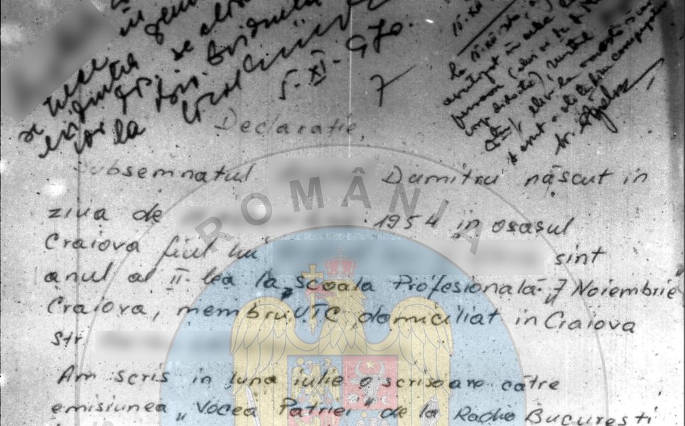 Turnători racolați din liceu. Securitatea despre „Cecilia“, o fată de doar 15 ani: „Volubilă, sociabilă, agreată de colectiv“