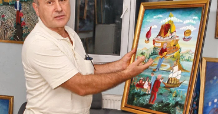 Iaşi: PORTRET: Calistrat Robu, foloseşte arta naivă ca satiră socială