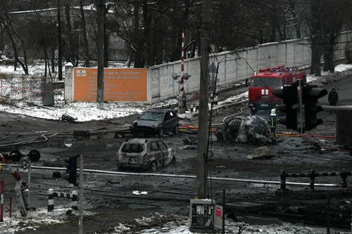 Atac cu rachete la Kiev FOTO Profimedia