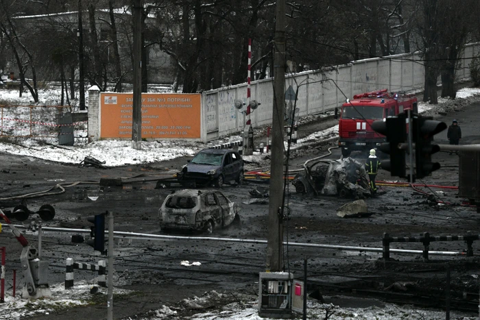 Atac cu rachete la Kiev FOTO Profimedia