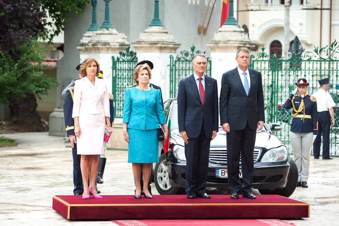 Klaus şi Carmen Iohannis i-au întâmpinat pe Preşedintele Portugaliei şi soţia acestuia
