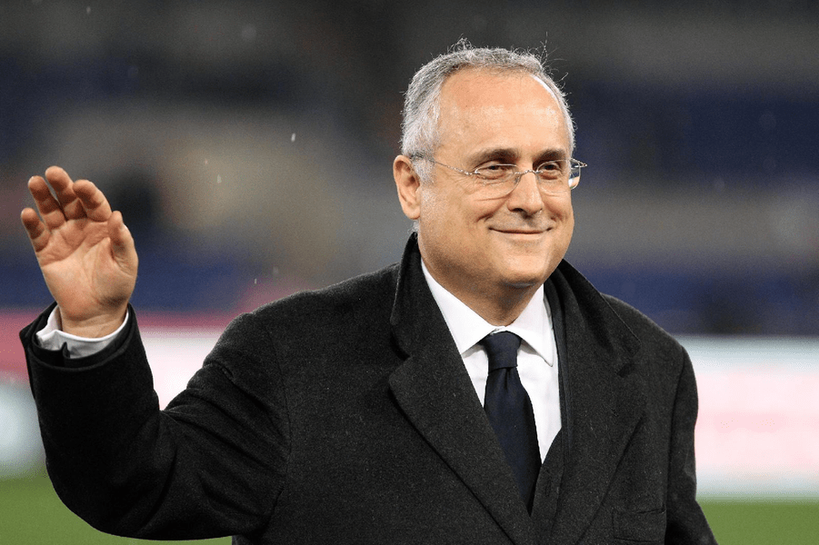 Lazio - CFR Cluj, în Conference League: Patronul Claudio Lotito, surprins dormind în timpul meciului!