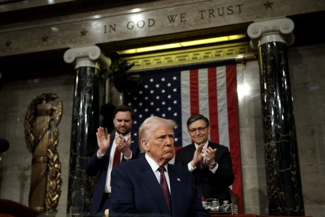 Donald Trump s-a adresat Congresului prima dată de la preluarea mandatului FOTO EPA-EFE