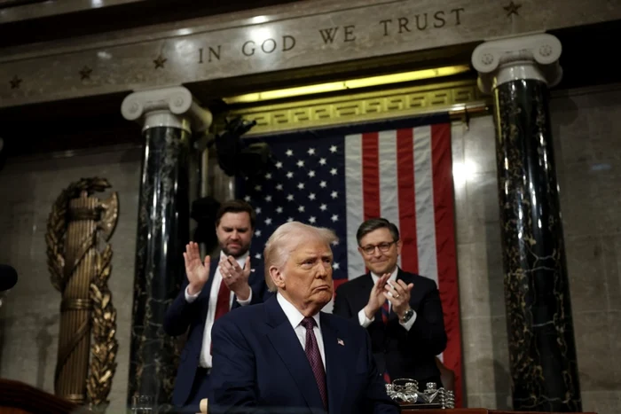Donald Trump s-a adresat Congresului prima dată de la preluarea mandatului FOTO EPA-EFE