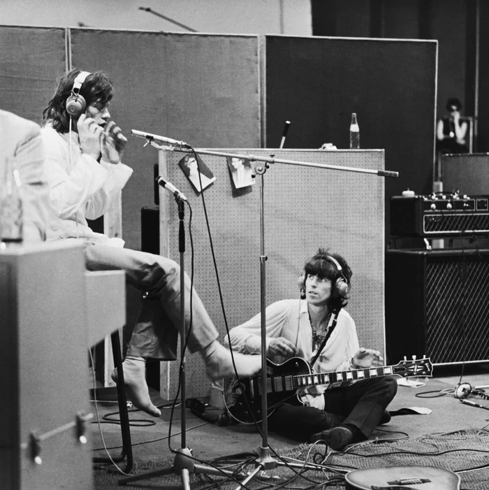 Jagger şi Richards la Studiourile Olympic Sound