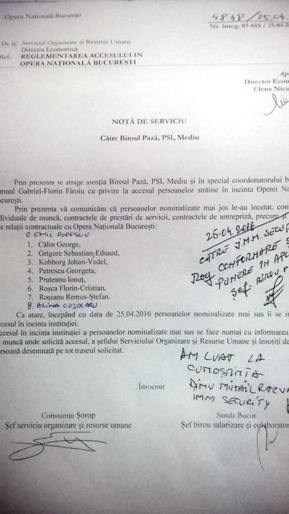 Adresa a fost trimisă şi firmei de pază, care trebuie să pună în aplicare decizia