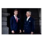 Prințul Emmanuel al Belgiei împreună cu tatăl său, Regele Phillipe al Belgiei