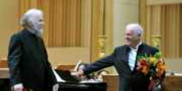 Radu Lupu si Daniel Barenboim. FOTO Agerpres