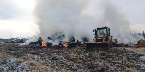 slobozia incendiu satul Horia FOTO ISU Ialomita