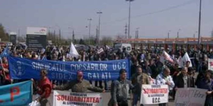 Galaţi:Sărbătoarea siderurgiştilor, înlocuită cu proteste