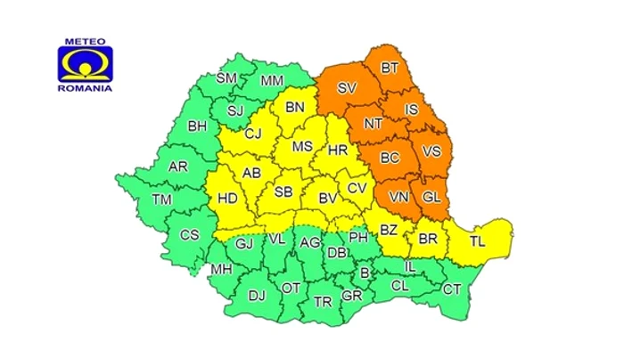 
    În nor-est, vântul va avea viteze de până la 90 de km pe orăSursa foto: ANM  