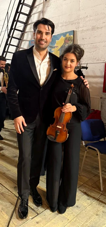 Tenorul Jonathan Tetelman alături de Sofia Butaru FOTO arhiva personală