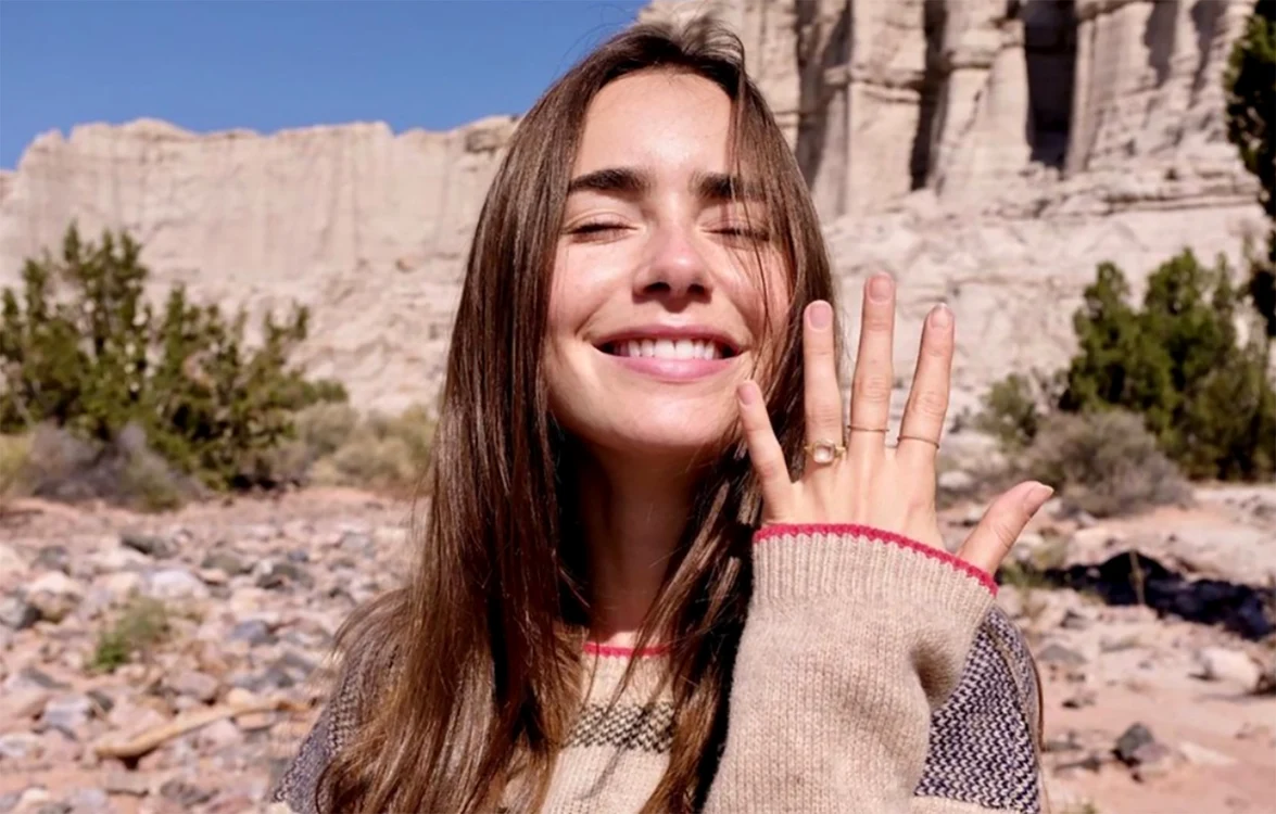 Verigheta lui Lily Collins a fost furată în luna mai - Foto Instagram