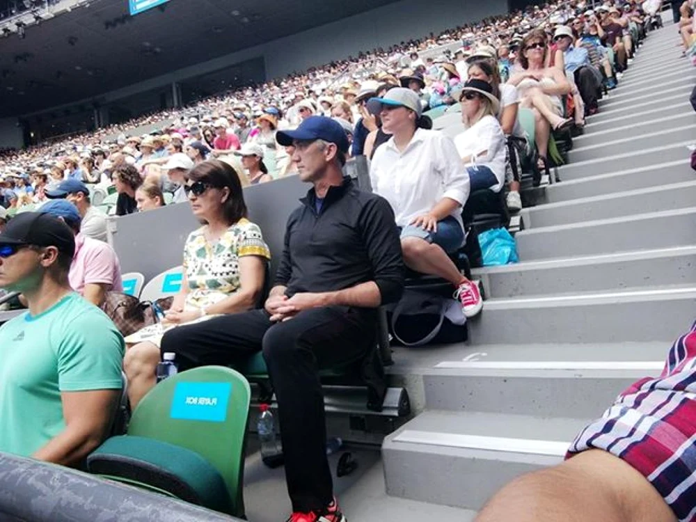 Tania Halep, alături de Darren Cahill FOTO Iulian Anghel (Melbourne)