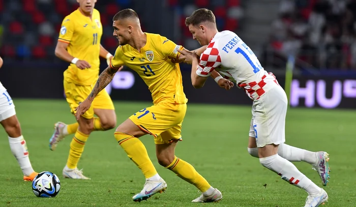 România a reușit să câștige un punct în grupa sa, după egalul cu Croația (FOTO: Sportpictures)