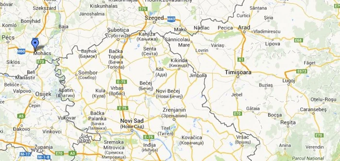 Locul accidentului din Ungaria