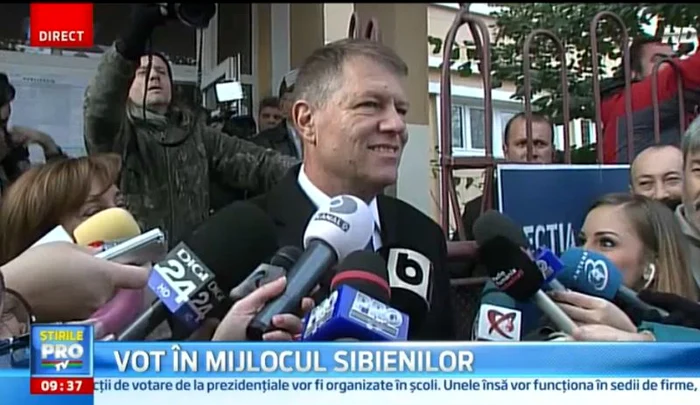 Klaus Iohannis a votat la Sibiu