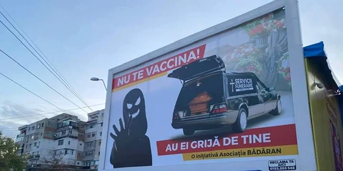 slobozia mesaj pro vaccinare FOTO Faceb/Radu Gorunescu