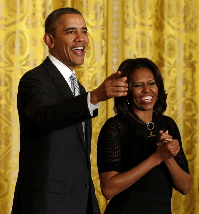 Michelle se implică serios în showbiz, în timp ce Barack Obama are dureri de cap din pricina Rusiei şi a Ucrainei. (Foto: Reuters)