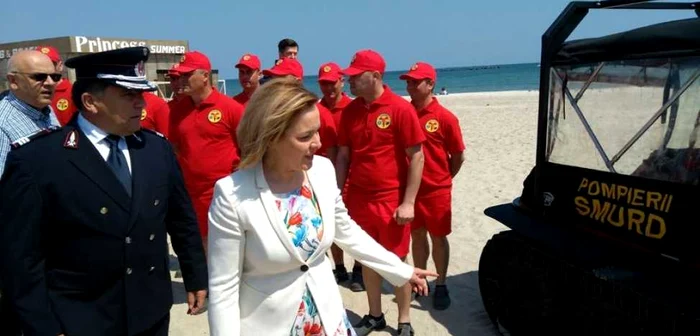 Ministrul Carmen Dan a vizitat sâmbătă Mamaia FOTO News.ro