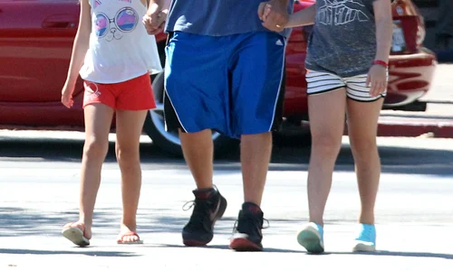 Adam Sandler Takes His Daughters Sunny And Sadie To Breakfast jpeg