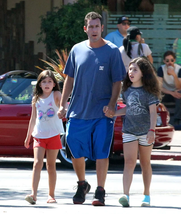 Adam Sandler Takes His Daughters Sunny And Sadie To Breakfast jpeg