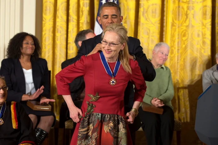 Actriţa Meryl Streep a primit cea mai înaltă distincţie civilă din SUA