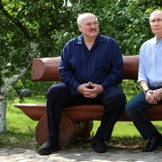 Putin și Lukașenko pe Insula Valaam FOTO EPA EFE jpg