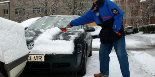 Petru Vescan s-a pregătit psihic pentru aventura rutieră pe zăpadă. Foto: D. Guţă
