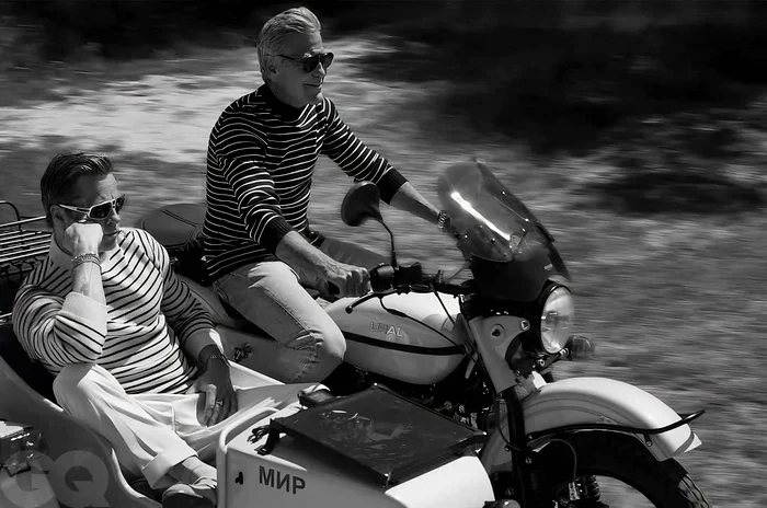 George Clooney și Brad Pitt - pictorial pentru revista GQ - Foto Facebook 
