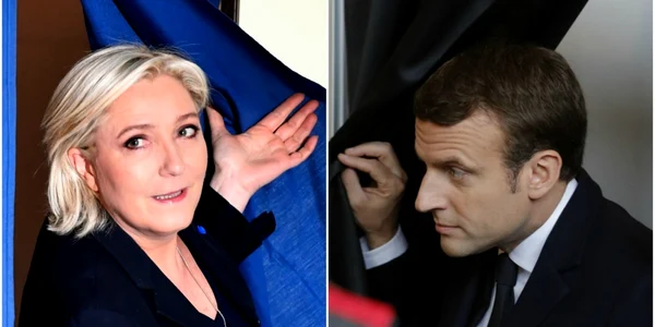  Emmanuel Macron şi Marine Le FOTO Getty si AFP