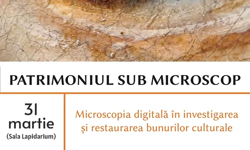 Workshop: Patrimoniul sub microscop. Microscopia digitală în investigarea și restaurarea bunurilor culturale, la MNIR