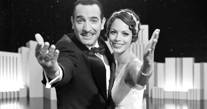 Jean Dujardin  şi Bérénice Bejo în „Artistul“