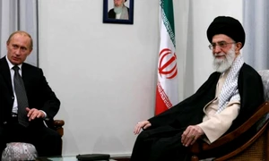 Vladimir Putin şi Ali Khamenei FOTO AFP