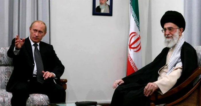 Vladimir Putin şi Ali Khamenei FOTO AFP