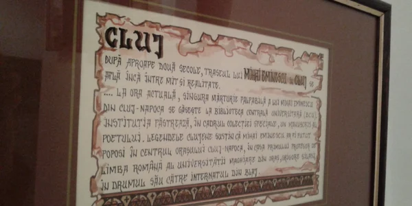 expozitie de gravura dedicata lui eminescu la cluj  foto