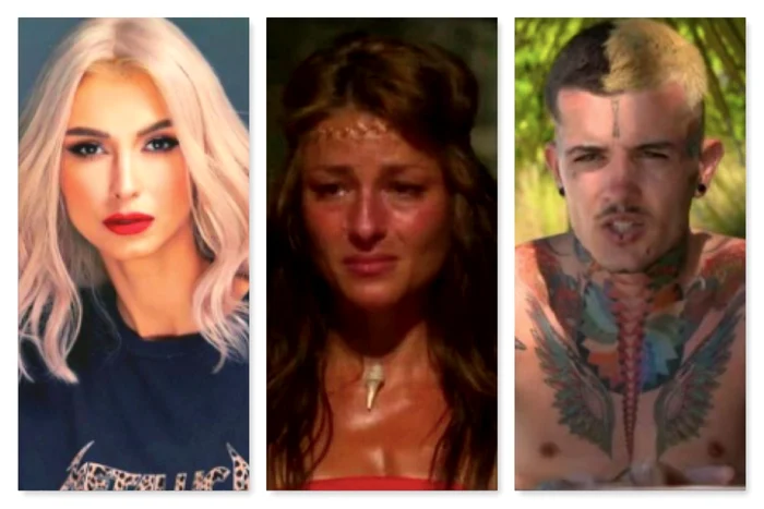 Andreea Bălan pe stâncă