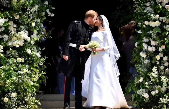 Prinţul Harry şi Meghan Markle s-au căsătorit pe 19 mai FOTO Guliver/Getty Images