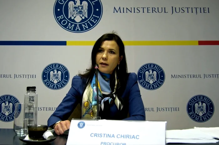 Cristina Chiriac, procuror Foto: captură video
