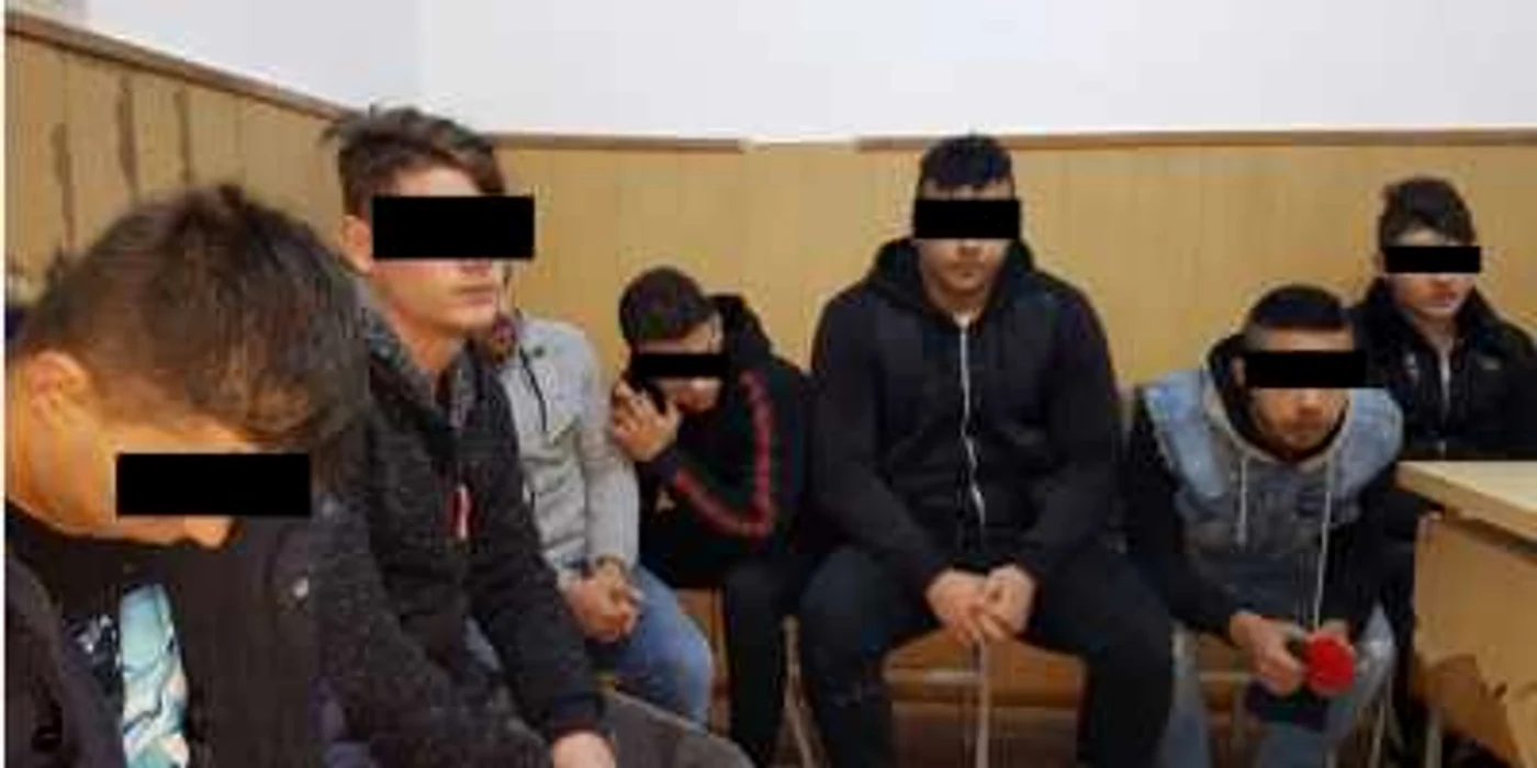 Membrii uneia dintre grupările infracţionale Foto: IJJ Galaţi