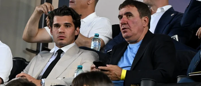 Ianis și Gică Hagi, la un meci pe Giulești Foto/sportpictures